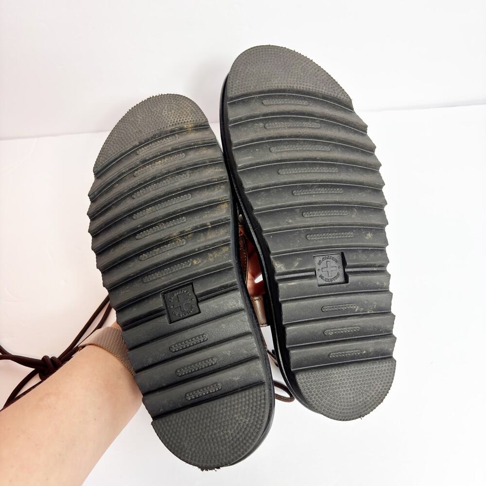 Dr. Marten’s Nartilla Flatform Brown Black Sandals Size US 10 - Picture 3 of 5